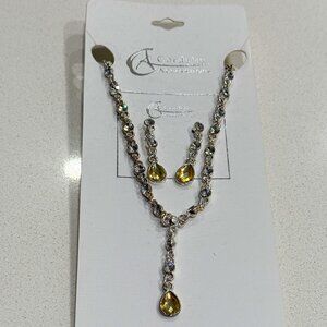 CORDELIA ACCESSORIES Blingy Necklace and Earring Set